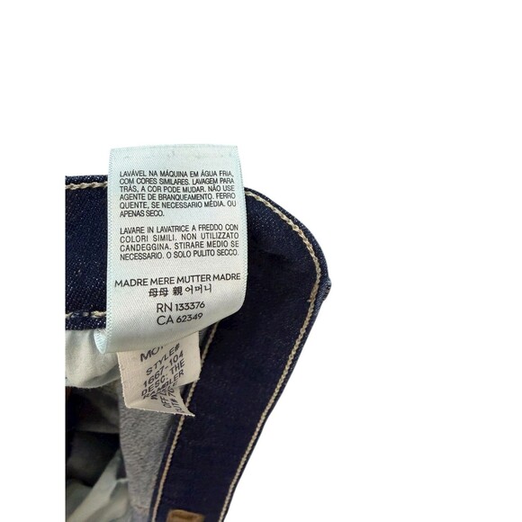 Mother THE RAMBLER ANKLE in Off Limits Dark Wash $258 Button Fly Size 28 - Picture 11 of 13